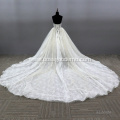 Elegant Tulle Lace Appliques off the shoulder Ball Gown Wedding Dress For Bridal